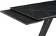 Миниатюра изображения товара Обеденный стол Notta Вилли 140/200х80х75 (черный мрамор/черный )