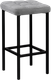 Миниатюра изображения товара Табурет барный Woodville Лофт (канди грей/черный матовый)
