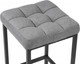 Миниатюра изображения товара Табурет барный Woodville Лофт (канди грей/черный матовый)