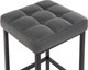 Миниатюра изображения товара Табурет барный Woodville Лофт (темно-серый/черный матовый)