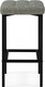 Миниатюра изображения товара Табурет барный Woodville Лофт (графит/черный матовый)