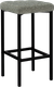 Миниатюра изображения товара Табурет барный Woodville Лофт (графит/черный матовый)