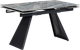 Миниатюра изображения товара Обеденный стол Woodville Хорсборо 140/200х80х79 (оробико/черный)