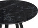 Миниатюра изображения товара Обеденный стол Woodville Норфолк 100 (черный мрамор/черный)