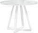 Миниатюра изображения товара Обеденный стол Woodville Норфолк 100 (белый мрамор/белый)