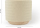 Миниатюра изображения товара Кашпо Mandarin Decor Често / P18C23104B-12milk (молочный)