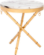 Миниатюра изображения товара Журнальный столик Woodville Monika 50х55 (marble/gold)