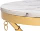 Миниатюра изображения товара Журнальный столик Woodville Monika 50х55 (marble/gold)