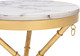Миниатюра изображения товара Журнальный столик Woodville Monika 50х55 (marble/gold)