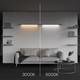 Миниатюра изображения товара Трековый светильник Maytoni Basis C100CL-L1000-24W3-6K-BS