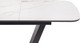 Миниатюра изображения товара Обеденный стол Woodville Петир 120/160х80х75 (белый мрамор/графит/темный камень)