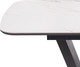Миниатюра изображения товара Обеденный стол Woodville Петир 120/160х80х75 (белый мрамор/графит/темный камень)