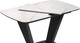 Миниатюра изображения товара Обеденный стол Woodville Петир 120/160х80х75 (белый мрамор/графит/темный камень)