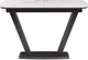 Миниатюра изображения товара Обеденный стол Woodville Петир 120/160х80х75 (белый мрамор/графит/темный камень)