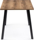 Миниатюра изображения товара Обеденный стол Notta Тринити Лофт 120х80 25 мм (дуб делано темный/черный матовый)