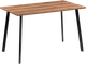Миниатюра изображения товара Обеденный стол Notta Тринити Лофт 120х80 25 мм (дуб делано темный/черный матовый)