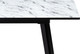 Миниатюра изображения товара Обеденный стол Woodville Агни 110/140х68х76 (мрамор белый/черный матовый)