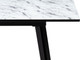 Миниатюра изображения товара Обеденный стол Woodville Агни 110/140х68х76 (мрамор белый/черный матовый)