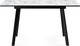 Миниатюра изображения товара Обеденный стол Woodville Агни 110/140х68х76 (мрамор белый/черный матовый)