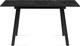 Миниатюра изображения товара Обеденный стол Woodville Агни 110/140х68х76 (файерстоун/черный матовый)