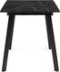 Миниатюра изображения товара Обеденный стол Woodville Агни 110/140х68х76 (файерстоун/черный матовый)