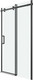 Миниатюра изображения товара Душевая дверь Grossman Classic 100.K33.04.140.21.00 140х195 (черный матовый/стекло прозрачное)