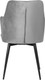 Миниатюра изображения товара Стул Arvento Бергамо поворотный (светло-серый/черный)