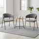 Миниатюра изображения товара Набор стульев Arvento Форли (серый/черный муар)