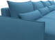 Миниатюра изображения товара Диван П-образный Лига Диванов Лига-051 НПБ лонг / 128688 (рогожка амур 10 голубой)