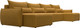 Миниатюра изображения товара Диван П-образный Лига Диванов Лига-051 НПБ лонг / 128734 (велюр Brut 10 желтый)