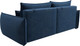Миниатюра изображения товара Диван Лига Диванов Лига-051 НПБ (велюр Brut 11 синий)