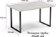 Миниатюра изображения товара Обеденный стол Soma Tako 120x66 (дуб крафт белый/черный)