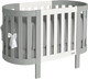 Миниатюра изображения товара Детская кроватка Italbaby Lunetta Ovale / 070.1520-0013 (белый/серый)