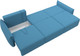 Миниатюра изображения товара Диван Лига Диванов Лига-051 НПБ Лонг (рогожка амур 10 голубой)