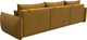Миниатюра изображения товара Диван Лига Диванов Лига-051 НПБ Лонг (велюр Brut 10 желтый)