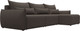 Миниатюра изображения товара Диван угловой Лига Диванов Лига-051 НПБ Лонг универсальный (рогожка амур 05 коричневый)