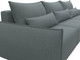 Миниатюра изображения товара Диван угловой Лига Диванов Лига-051 НПБ Лонг универсальный (рогожка амур 07 серый)