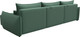 Миниатюра изображения товара Диван угловой Лига Диванов Лига-051 НПБ Лонг универсальный (рогожка амур 11 зеленый)