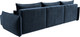 Миниатюра изображения товара Диван угловой Лига Диванов Лига-051 НПБ Лонг универсальный (велюр Tower 13 синий)