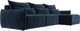 Миниатюра изображения товара Диван угловой Лига Диванов Лига-051 НПБ Лонг универсальный (велюр Tower 13 синий)