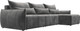 Миниатюра изображения товара Диван угловой Лига Диванов Лига-051 НПБ Лонг универсальный (велюр Tower 10 серый)