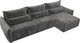 Миниатюра изображения товара Диван угловой Лига Диванов Лига-051 НПБ Лонг универсальный (велюр Tower 10 серый)