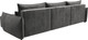 Миниатюра изображения товара Диван угловой Лига Диванов Лига-051 НПБ Лонг универсальный (велюр Tower 10 серый)