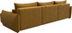 Миниатюра изображения товара Диван угловой Лига Диванов Лига-051 НПБ Лонг универсальный (велюр Brut 10 желтый)