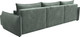 Миниатюра изображения товара Диван угловой Лига Диванов Лига-051 НПБ Лонг универсальный (велюр Brut 08 зеленый)