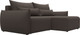 Миниатюра изображения товара Диван угловой Лига Диванов Лига-051 НПБ универсальный (рогожка амур 05 коричневый)