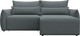 Миниатюра изображения товара Диван угловой Лига Диванов Лига-051 НПБ универсальный (рогожка амур 07 серый)
