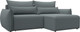 Миниатюра изображения товара Диван угловой Лига Диванов Лига-051 НПБ универсальный (рогожка амур 07 серый)