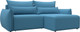 Миниатюра изображения товара Диван угловой Лига Диванов Лига-051 НПБ универсальный (рогожка амур 10 голубой)