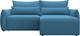Миниатюра изображения товара Диван угловой Лига Диванов Лига-051 НПБ универсальный (рогожка амур 10 голубой)